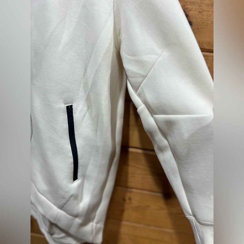 Nike Sportswear Tech Fleece Oversized Full-Zip Hoodie Cape Cream Small - Picture 4 of 7